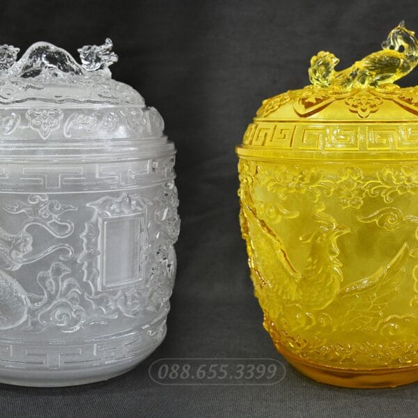 Hũ Lưu Ly Phụng Vàng - TD166