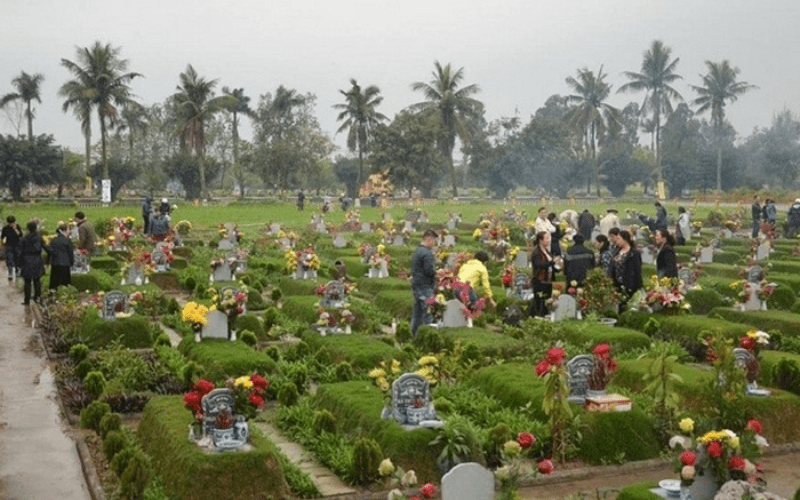 Mâm cúng Thanh minh trong nghi lễ tảo mộ