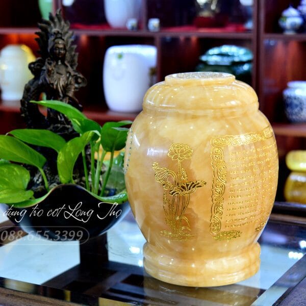 Hũ Đá Pakistan Vàng LTH-09